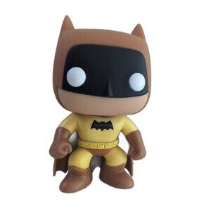 No Box Funko Pop !Super Heroes Batman  #01 Yellow Exclusive Vinyl Figure